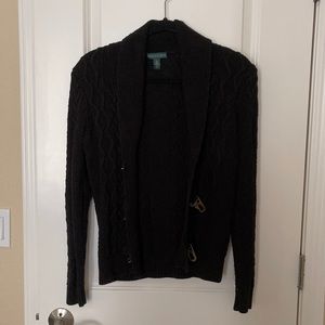 Black Polo Ralph Lauren Cardigan